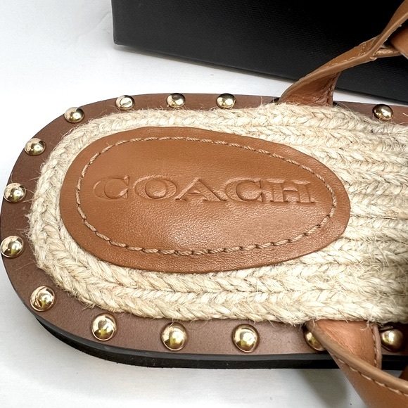 COACH SANDALS, “GRACEY LEATHER “PENNY” COLOR, WOMENS SIZE 6 B, EUR 36.5 B - Picture 11 of 16